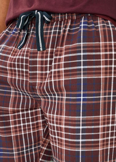 Cotton Traders Bordeaux Brushed Cotton Lounge Trousers 29" Leg