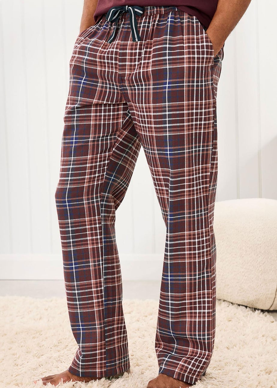 Cotton Traders Bordeaux Brushed Cotton Lounge Trousers 29" Leg