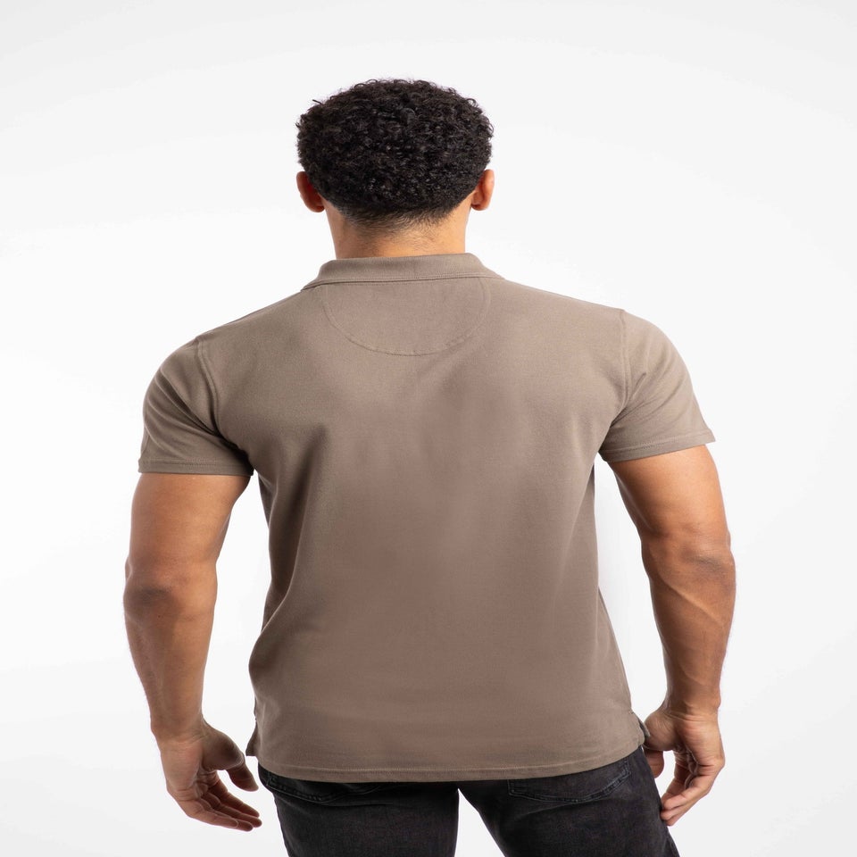 Weird Fish Bronze Miles Pique Polo Shirt