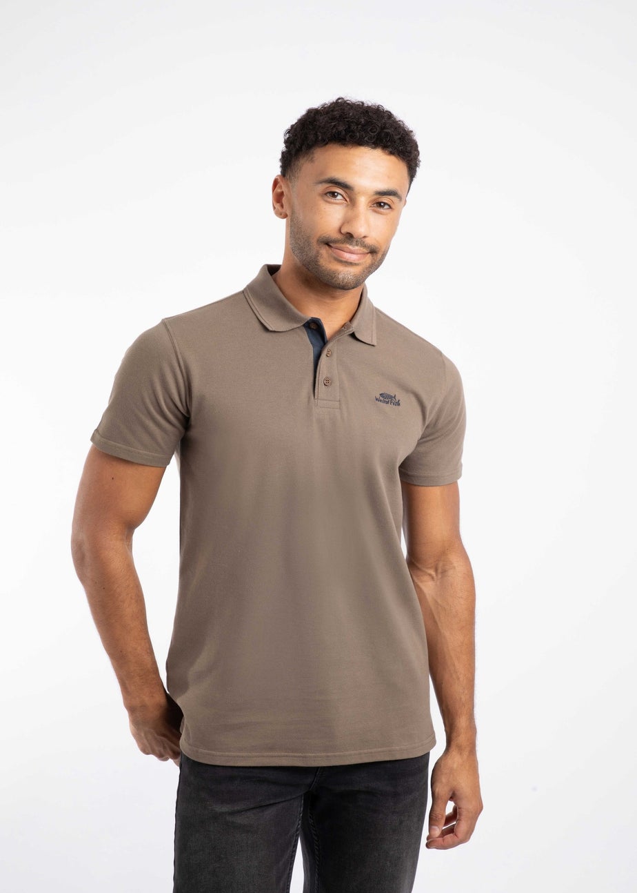 Weird Fish Bronze Miles Pique Polo Shirt