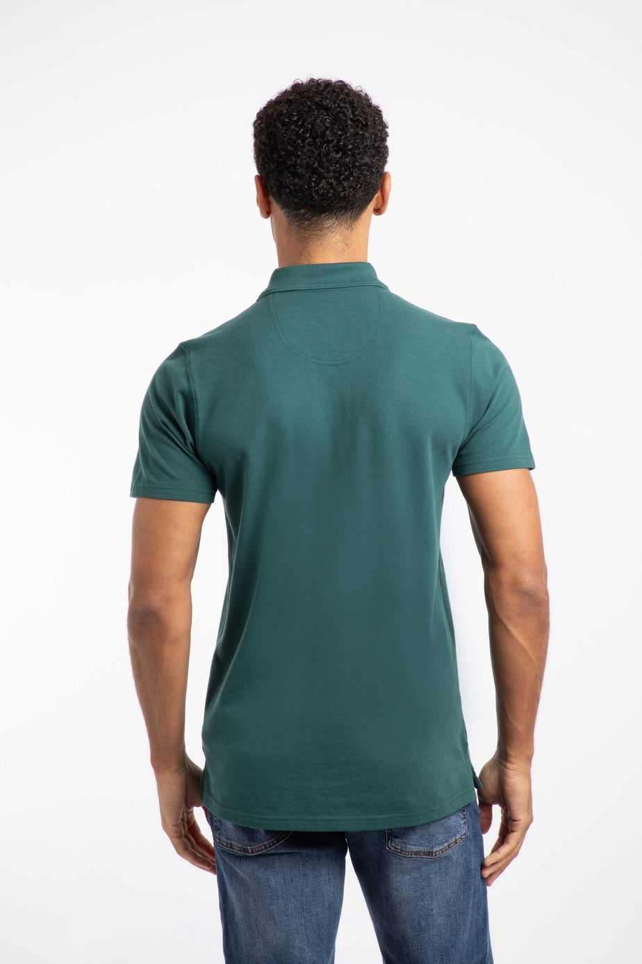 Weird Fish Forest Green Miles Pique Polo Shirt