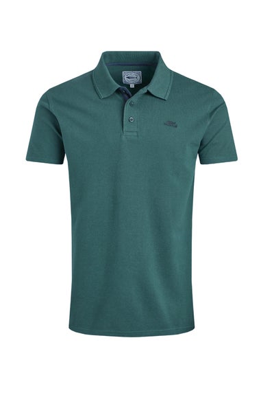 Weird Fish Forest Green Miles Pique Polo Shirt