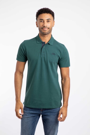 Weird Fish Forest Green Miles Pique Polo Shirt
