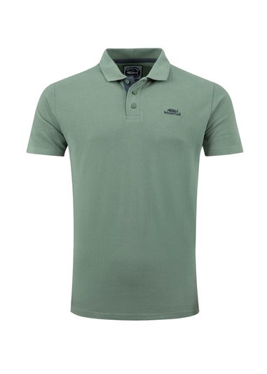 Weird Fish Army Green Miles Pique Polo Shirt