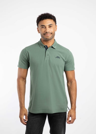 Weird Fish Army Green Miles Pique Polo Shirt