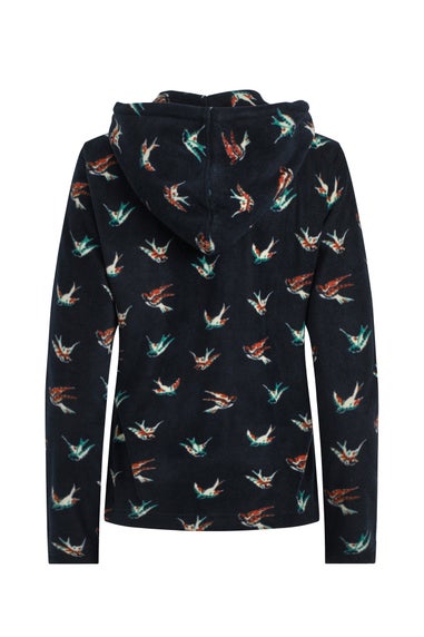 Weird Fish Nightshade Lana 1/4 Zip Printed Micro Fleece Hoodie