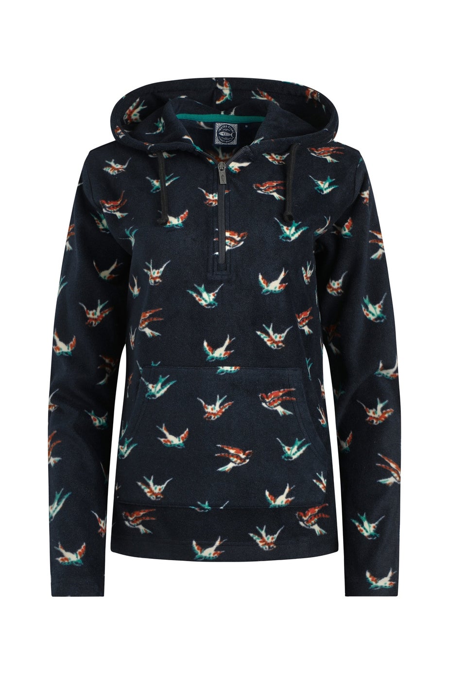 Weird Fish Nightshade Lana 1/4 Zip Printed Micro Fleece Hoodie