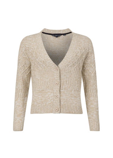 Weird Fish Chalk Amiens Mixed Stitch Cardigan