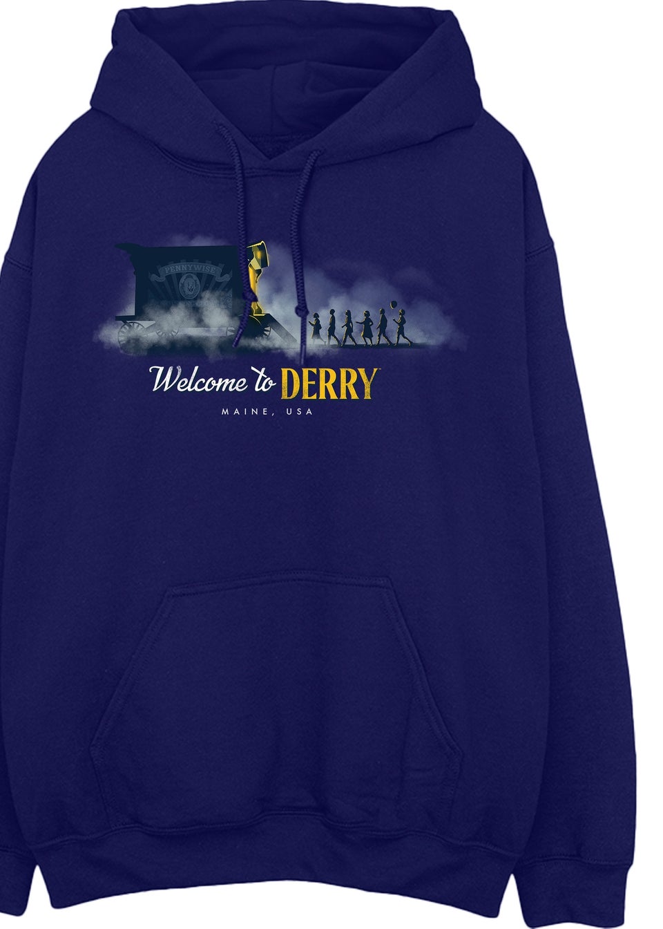Welcome To Derry Caravan Derry Navy Graphic Hoodie
