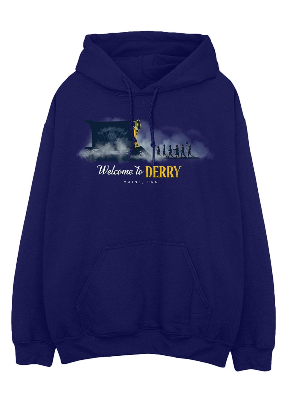 Welcome To Derry Caravan Derry Navy Graphic Hoodie