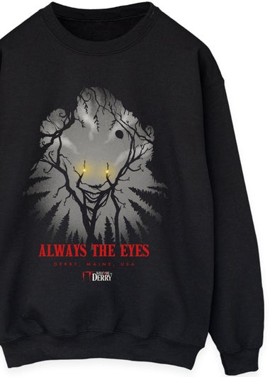 Welcome To Derry Always The Eyes Black Graphic Sweatshirt