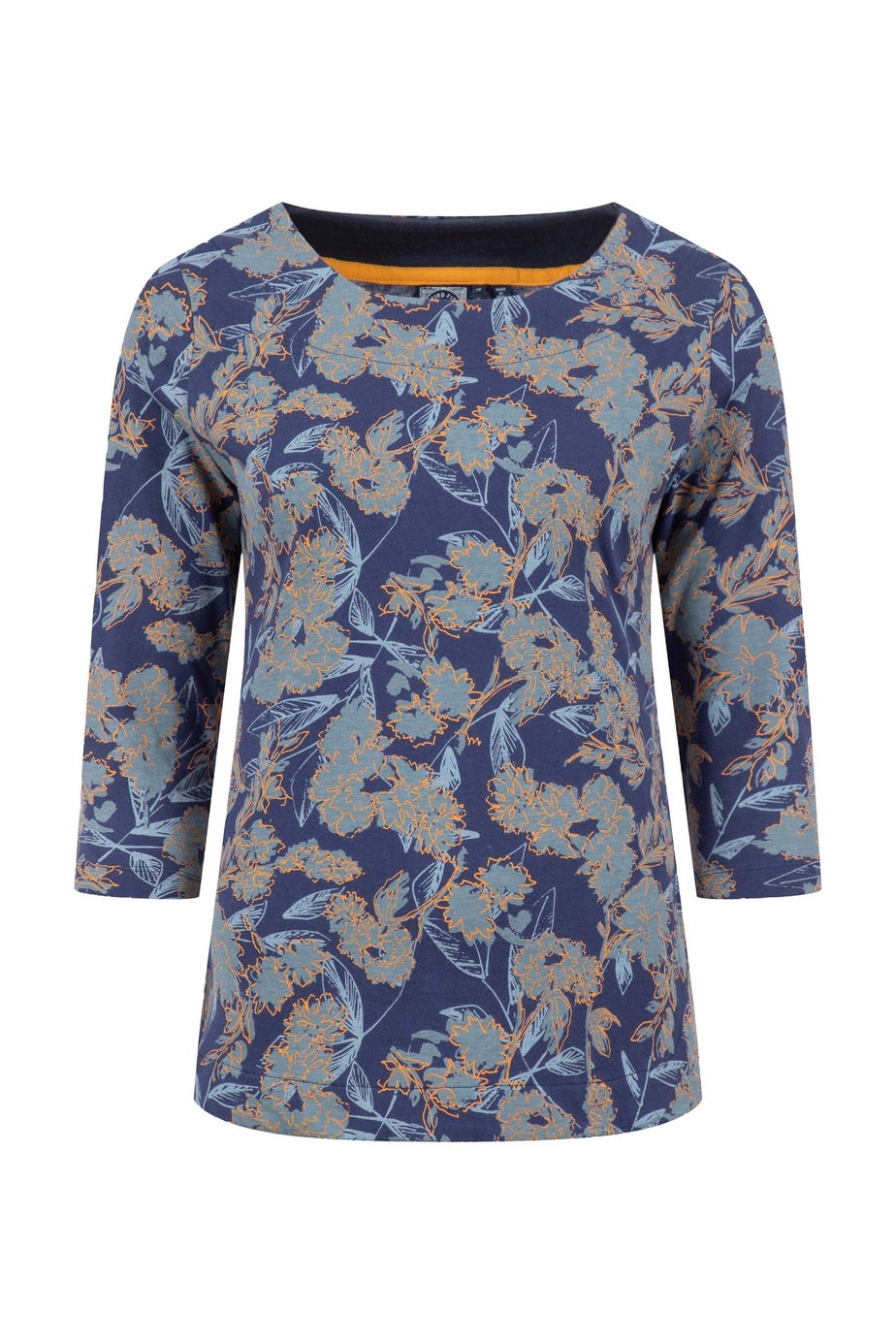 Weird Fish Moonlight Blue Pinto Printed Jersey T-Shirt