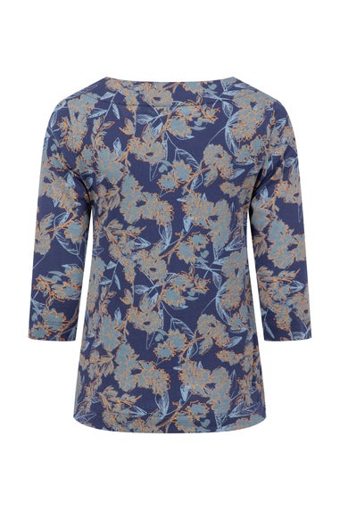 Weird Fish Moonlight Blue Pinto Printed Jersey T-Shirt