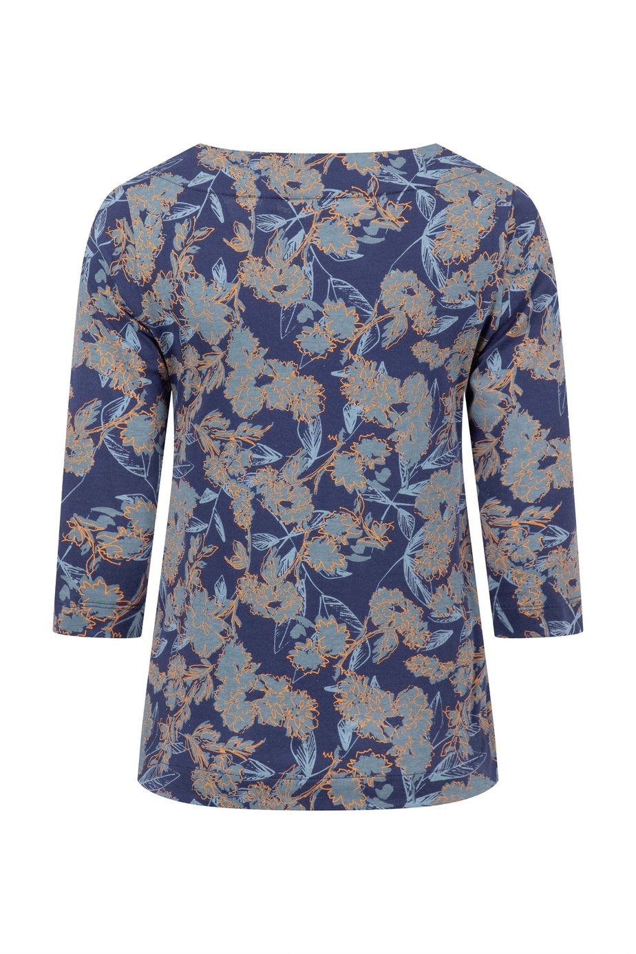 Weird Fish Moonlight Blue Pinto Printed Jersey T-Shirt