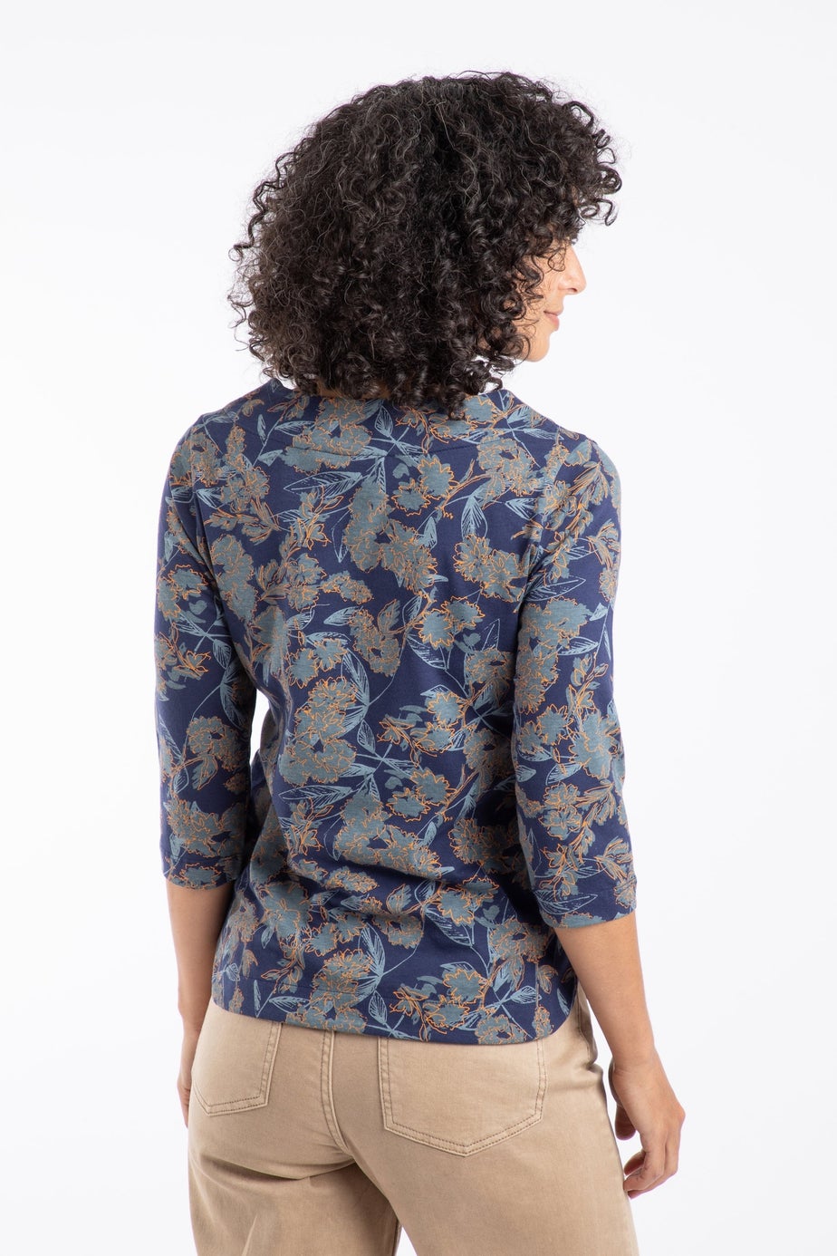 Weird Fish Moonlight Blue Pinto Printed Jersey T-Shirt