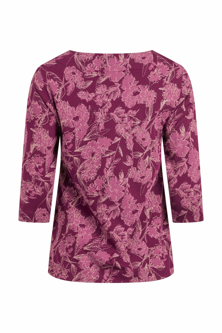 Weird Fish Plum Pinto Printed Jersey T-Shirt