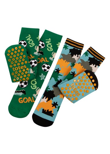 Totes Toasties Kids Original Slipper-Sox 2 Pack