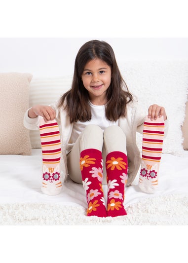 Totes Toasties Kids Multi Original Slipper-Sox 2 Pack