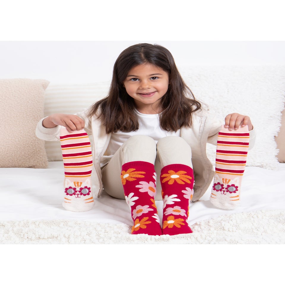 Totes Toasties Kids Multi Original Slipper-Sox 2 Pack