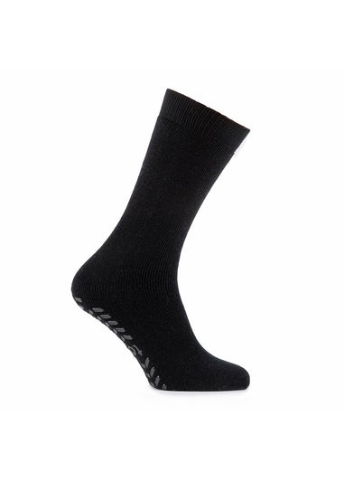 Totes Mens Black Thermal Original Slipper Sock