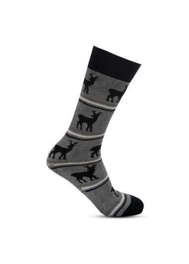 Totes Toasties Mens Multi Original Novelty Slipper Socks