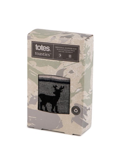 Totes Toasties Mens Multi Original Novelty Slipper Socks