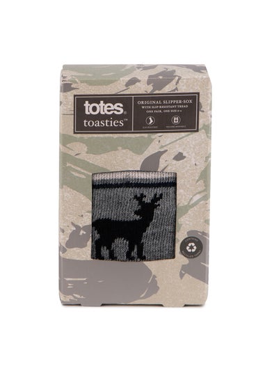 Totes Toasties Mens Multi Original Novelty Slipper Socks