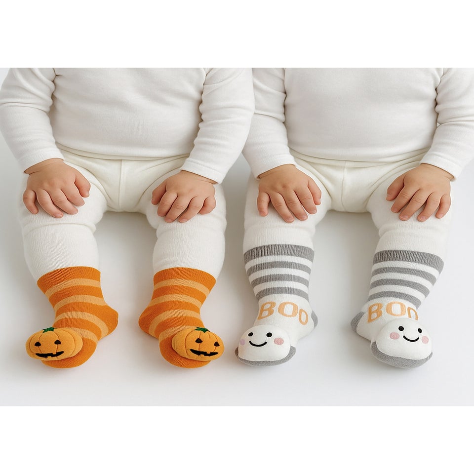 Totes Toasties Babies Multi Halloween Rattle Socks 2 Pack
