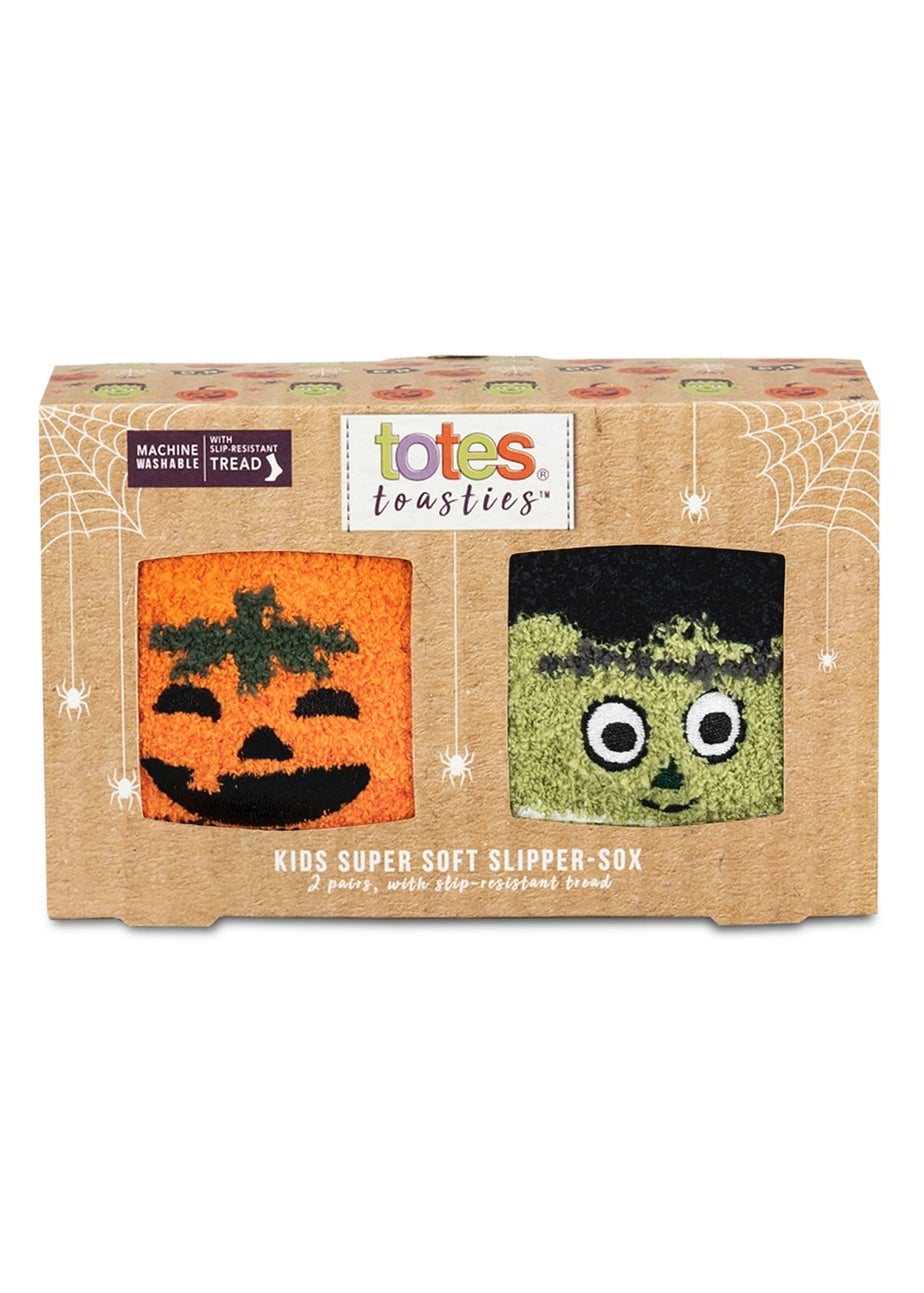 Totes Toasties Kids Multi Super Soft Slipper Socks 2 Pack