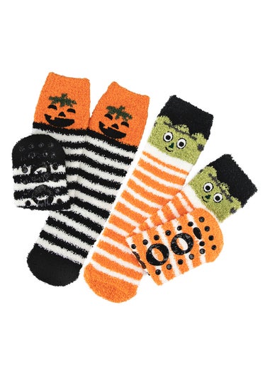 Totes Toasties Kids Multi Super Soft Slipper Socks 2 Pack