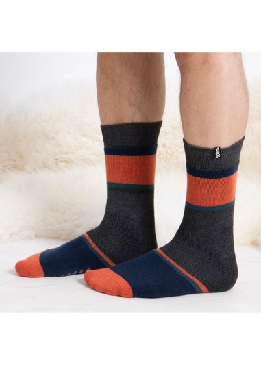 Totes Toasties Mens Original Slipper Socks 2 Pack