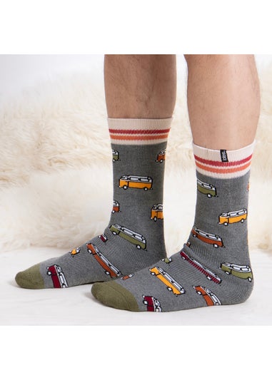 Totes Toasties Mens Original Slipper Socks 2 Pack