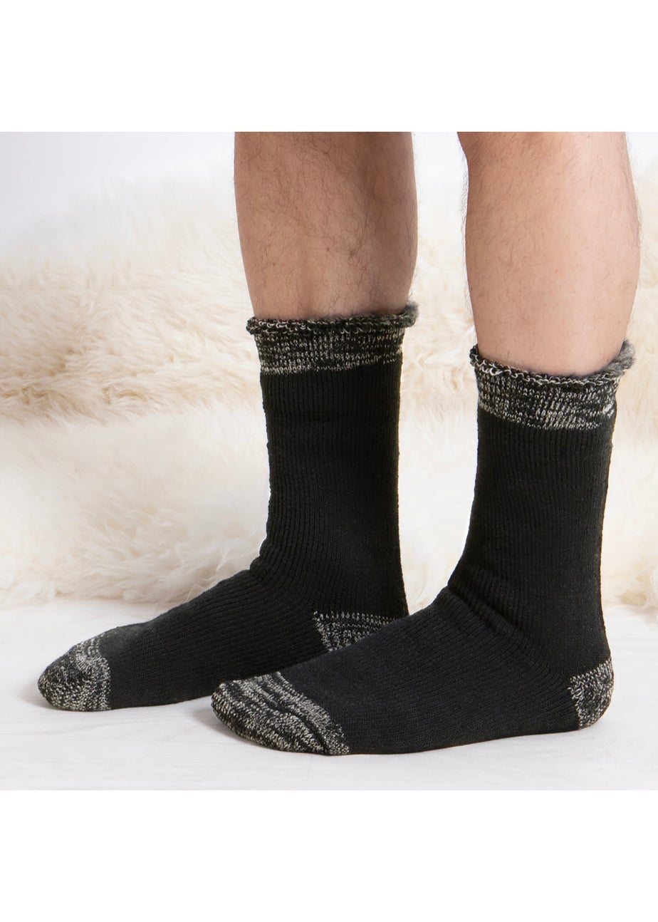 Totes Toasties Mens Multi 3.0 TOG Brushed Inside Thermal Lined Socks 2 Pack