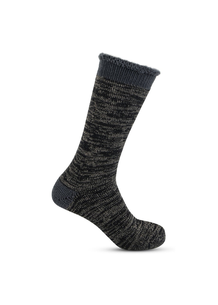 Totes Toasties Mens Multi 3.0 TOG Brushed Inside Thermal Lined Socks 2 Pack