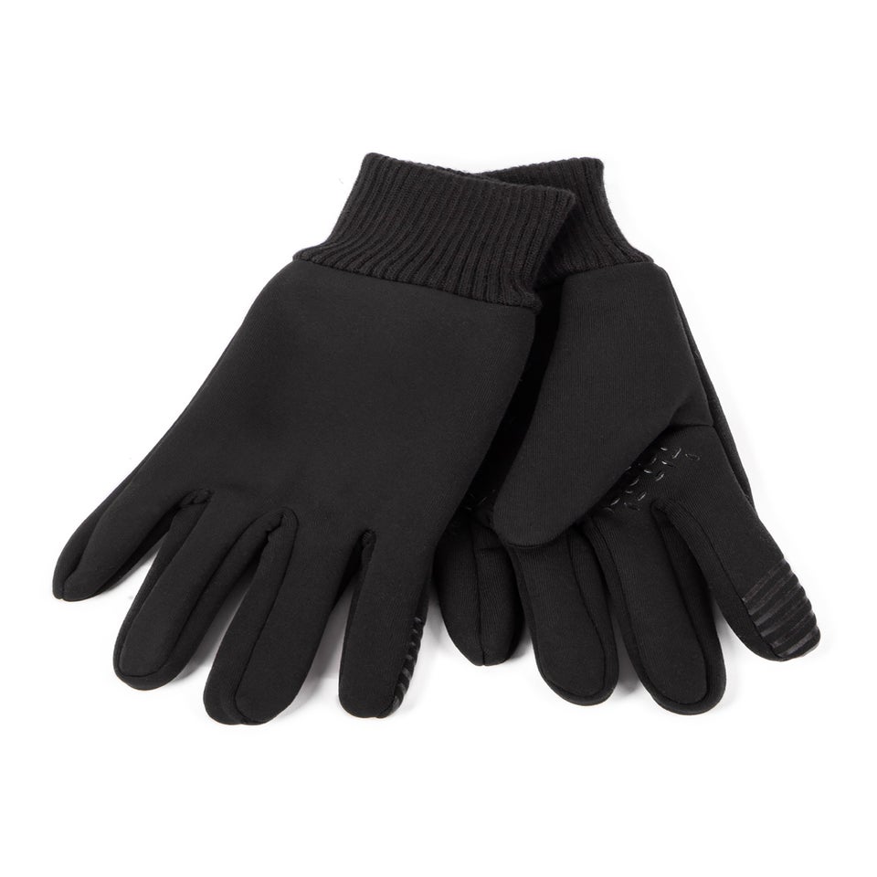 Totes Isotoner Black Thermal Double Lined Knitted SmarTouch Gloves