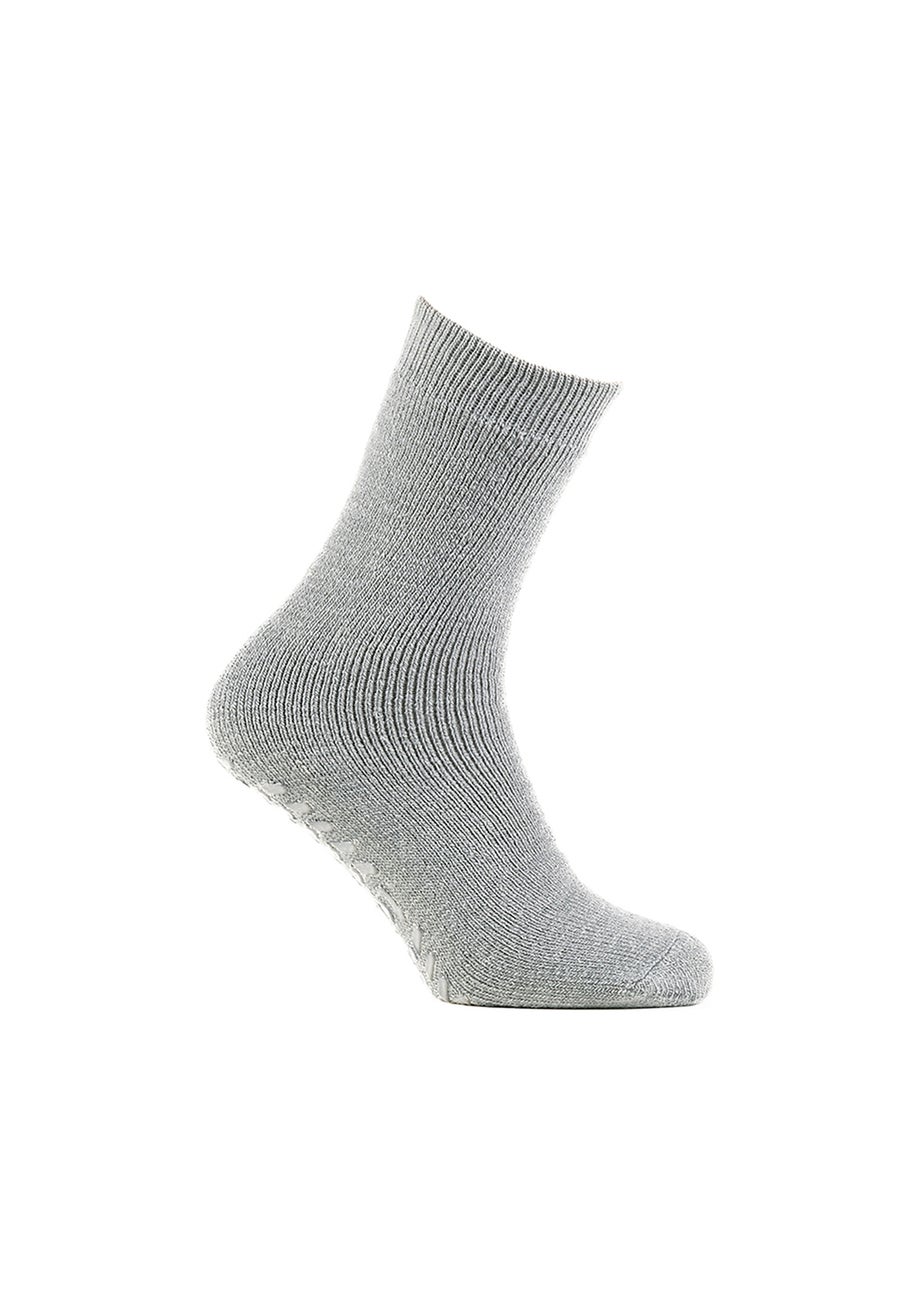 Totes Toasties Ladies Grey Recycled 3.0 Tog Thermal Original Slipper Socks