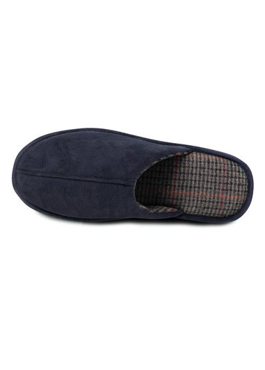 Totes Isotoner Navy Centre Seam Mule