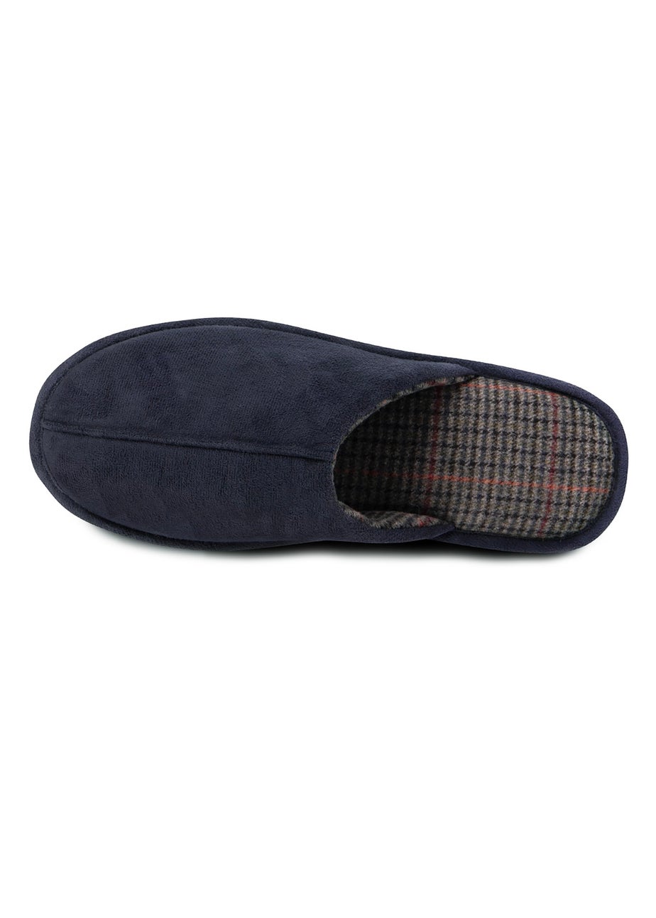 Totes Isotoner Navy Centre Seam Mule
