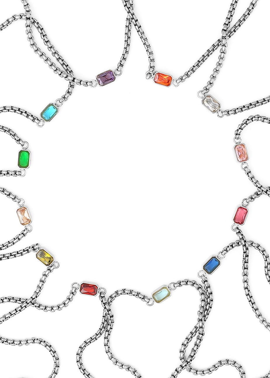 Say It With Silver Children's October Opal Birthstone Bracelet