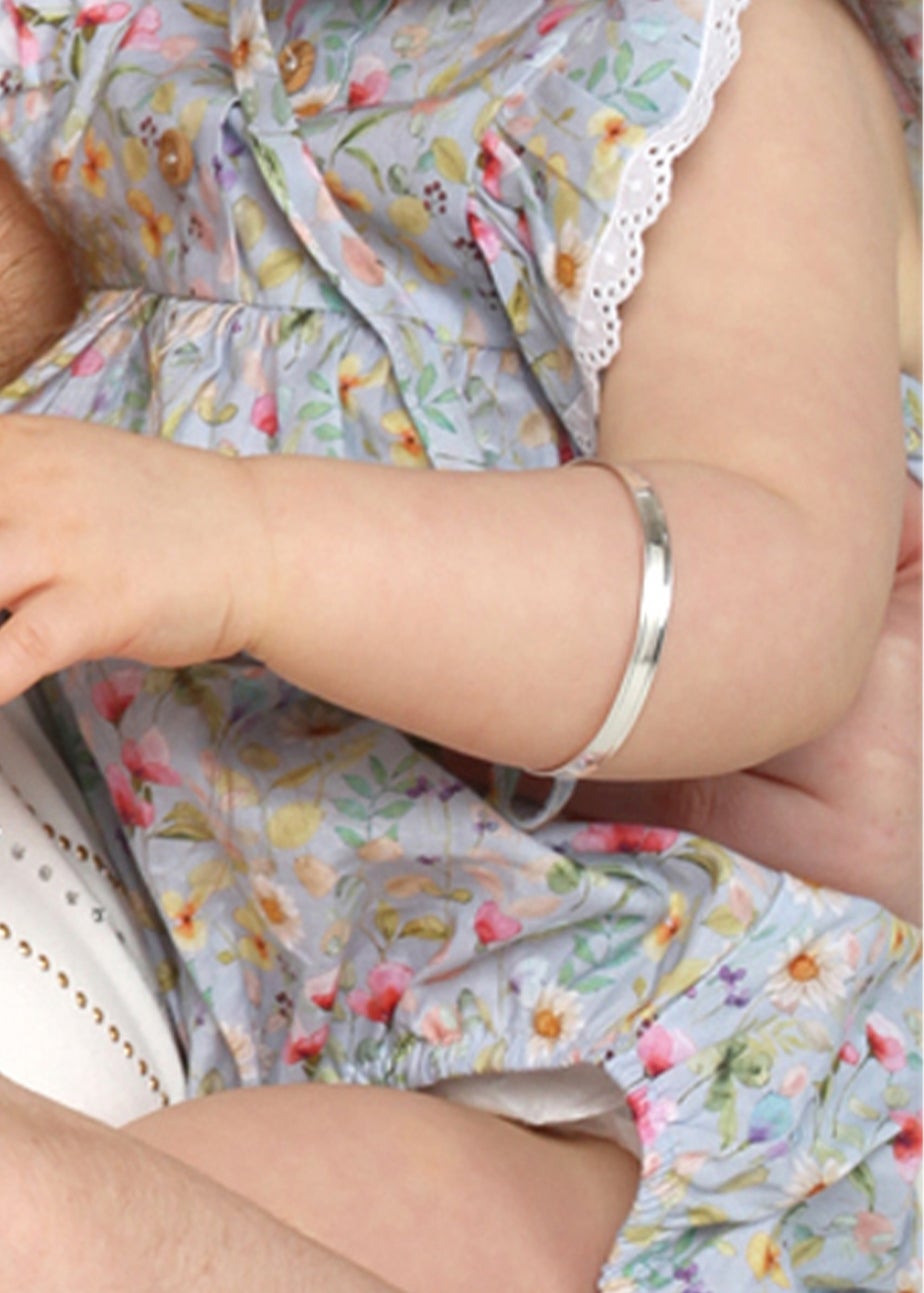 Say It With Silver Thin Baby Bangle