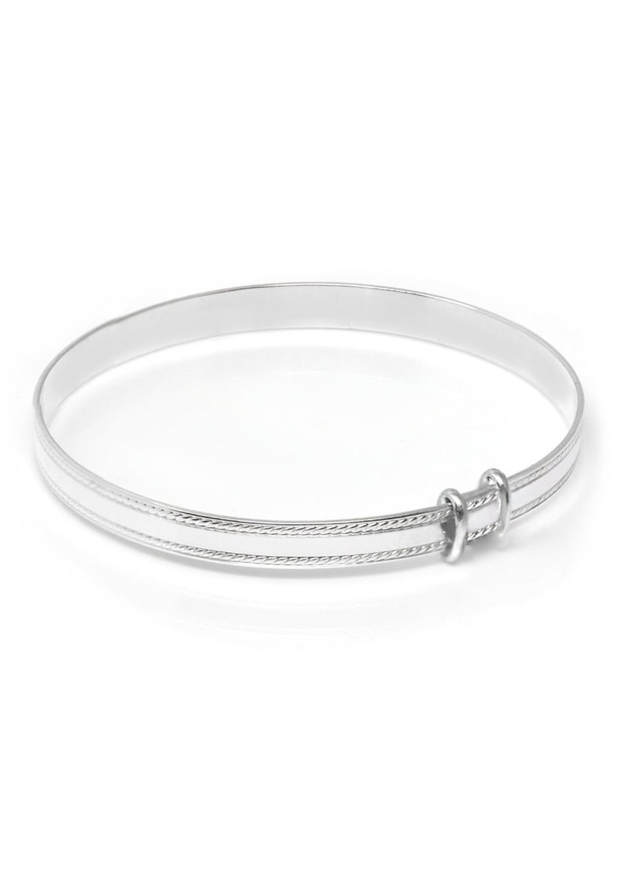 Say It With Silver Thin Baby Bangle