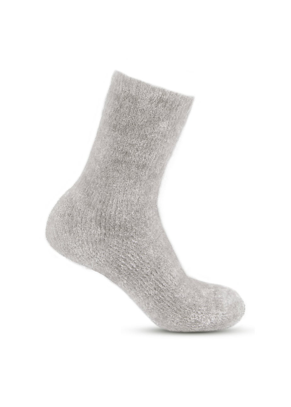 Totes Toasties Ladies Fair Isle & Chenille Supersoft Bed Socks 2 Pack