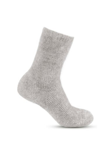 Totes Toasties Ladies Fair Isle & Chenille Supersoft Bed Socks 2 Pack