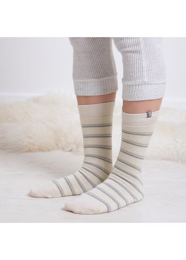 Totes Toasties Ladies Original Slipper Socks 2 Pack