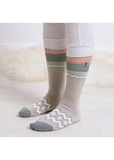 Totes Toasties Ladies Original Slipper Socks 2 Pack