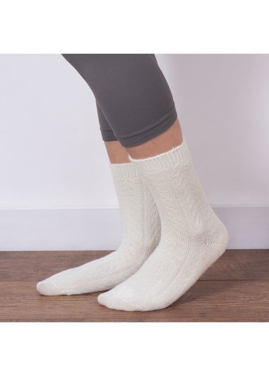 Totes Toasties Ladies Cashmere Blend Ankle Socks 2 Pack