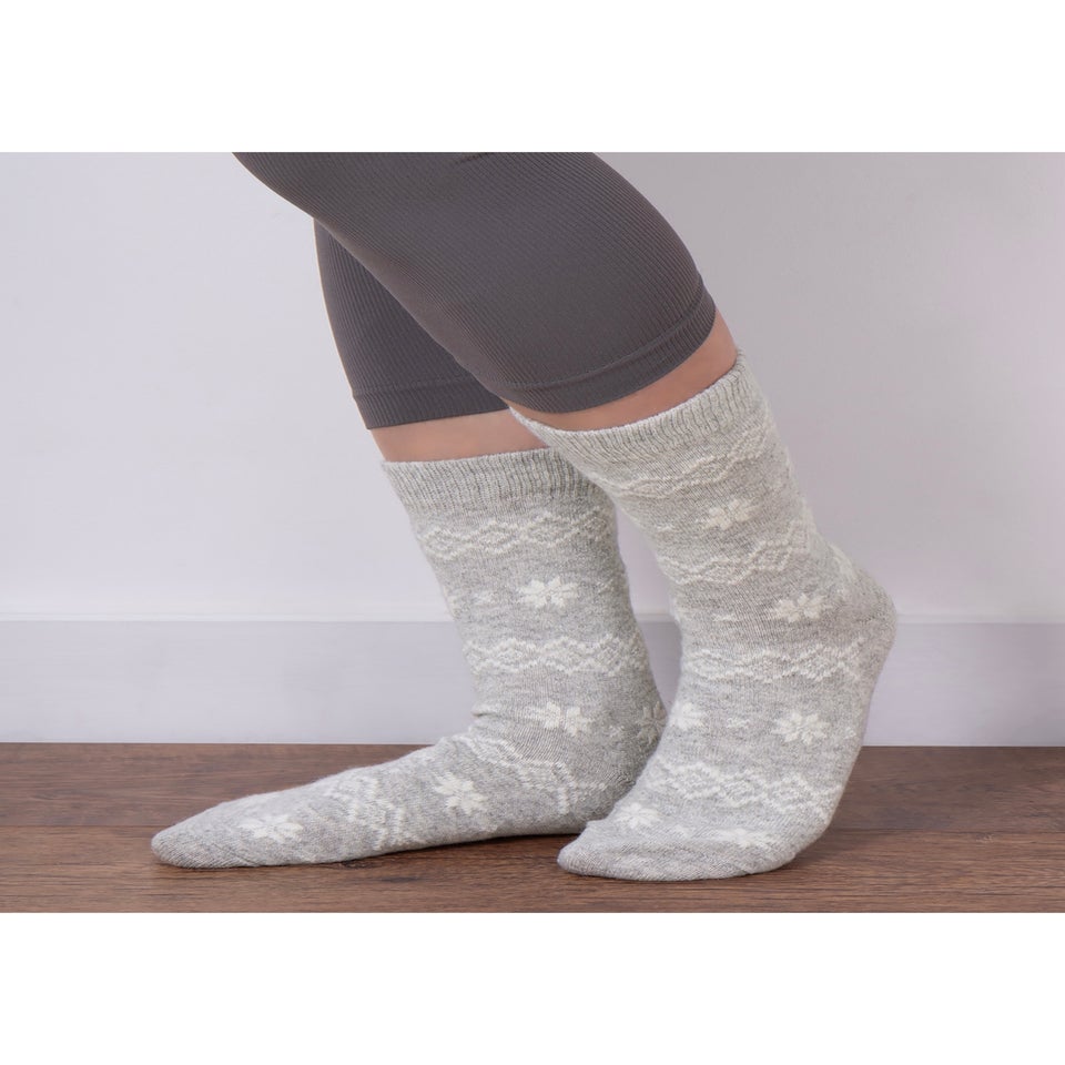 Totes Toasties Ladies Cashmere Blend Ankle Socks 2 Pack