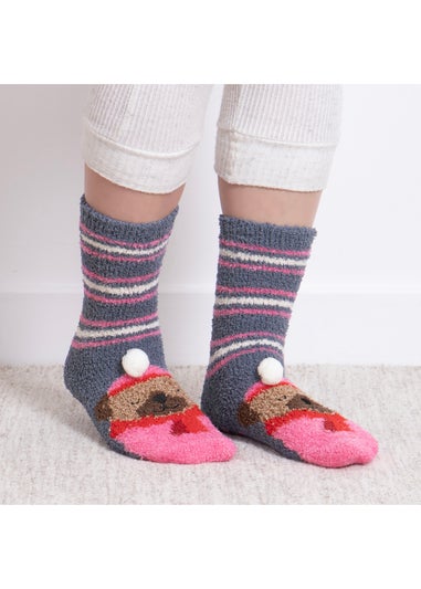 Totes Toasties Ladies Novelty Super Soft Slipper Socks