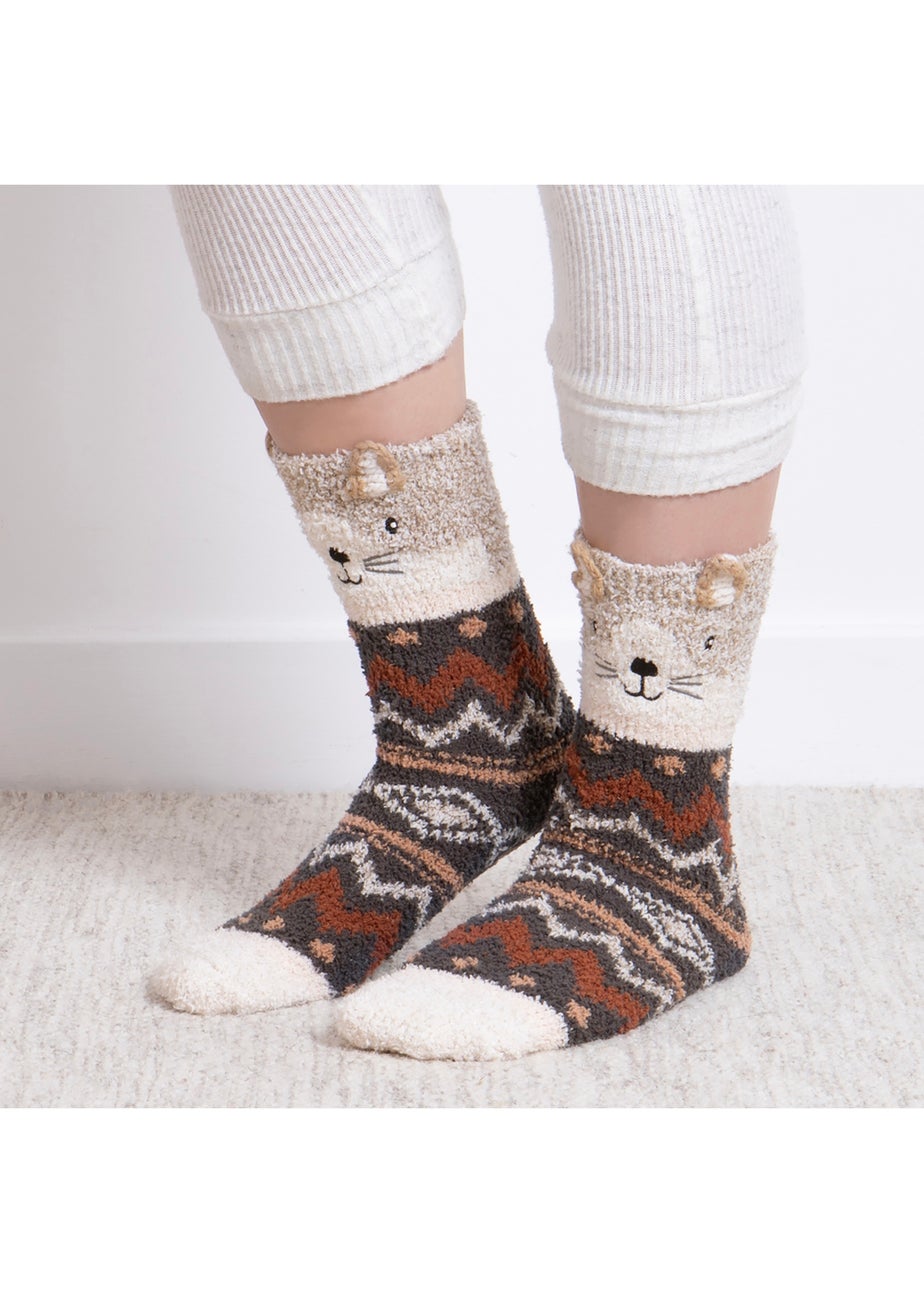 Totes Toasties Ladies Novelty Super Soft Slipper Socks