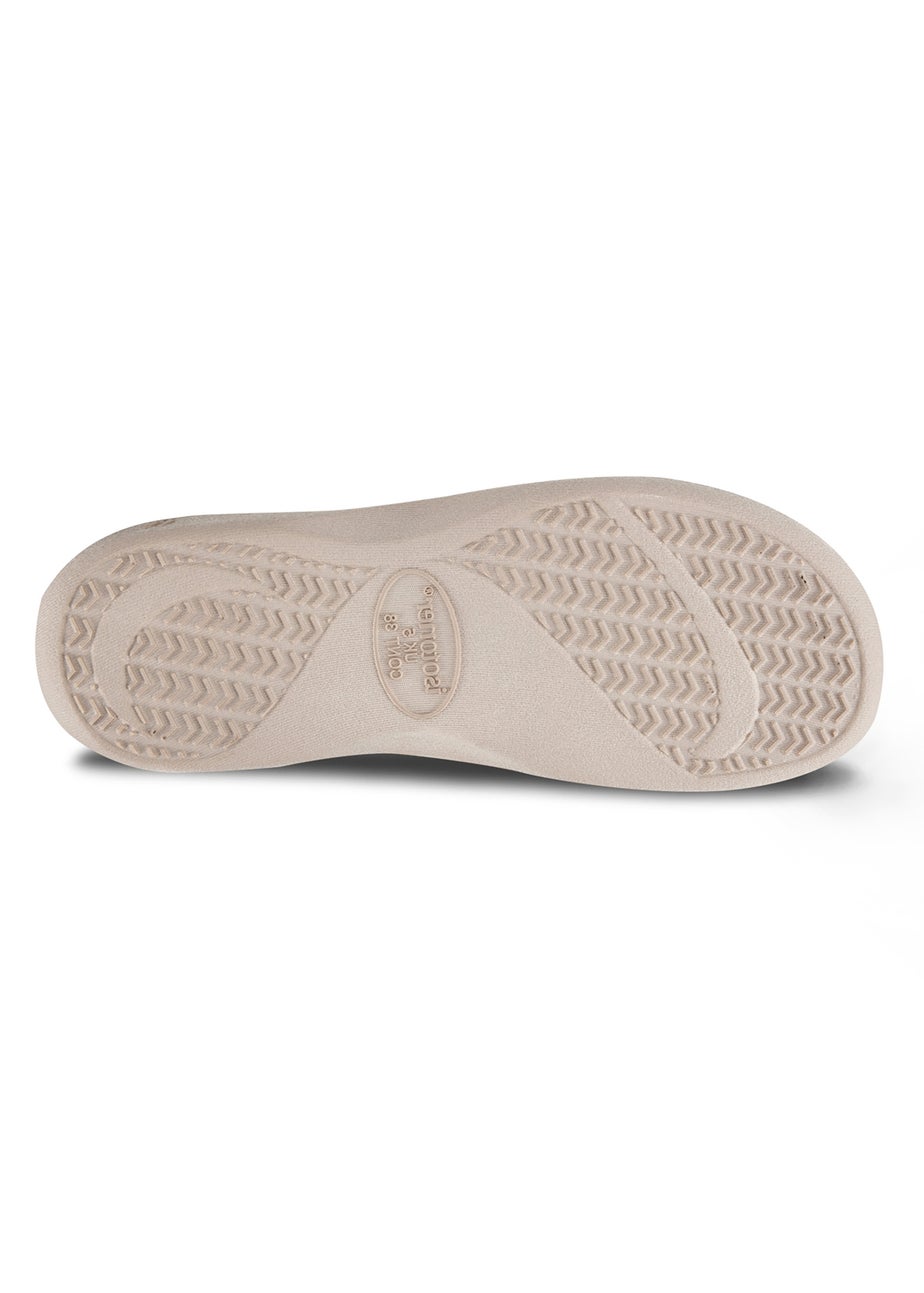 Totes Isotoner Oat Popcorn Terry Mule Slippers